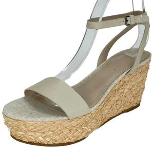 Splendid Marie Cream Leather Womens Platform Sandals Size 9.5M